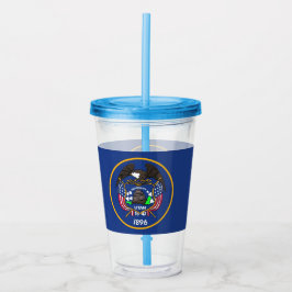 Copo De Acrílico Tumbler acrílico com bandeira de Utah