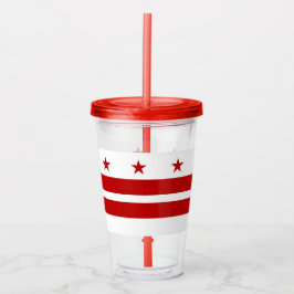 Copo De Acrílico Tumbler acrílico com bandeira de Washington DC