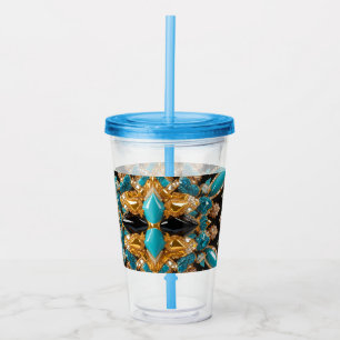 Copo De Acrílico Tumbler acrílico com Design de cores das Bahamas