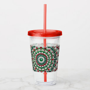 Copo De Acrílico Tumbler acrílico com Design de cores italianas