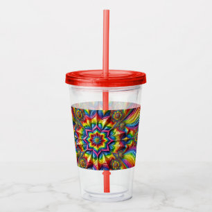 Copo De Acrílico Tumbler acrílico com Design de cores LGBTQ