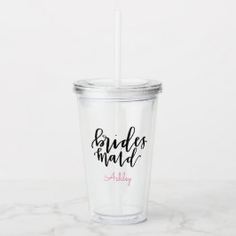 Copo De Acrílico Tumbler Acrílico de Bridesmaid Personalizado