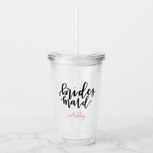 Copo De Acrílico Tumbler Acrílico de Bridesmaid Personalizado
