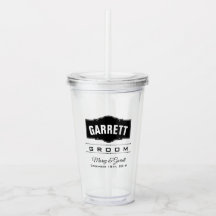 TUMBLER ACRÍLICO DE CASAMENTO BRUTO PERSONALIZADO