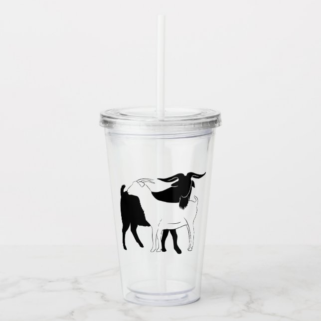 Copo De Acrílico Tumbler Acrílico Limpo de 16oz Personalizado (Frente)