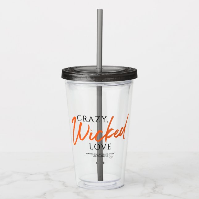 Copo De Acrílico Tumbler Acrílico Louco e Maluco (Frente)