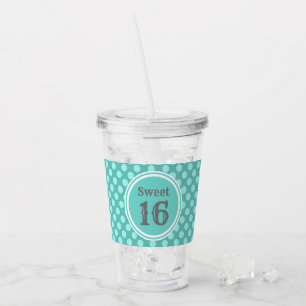 Copo De Acrílico Tumbler acrílico moderno da cerceta do doce