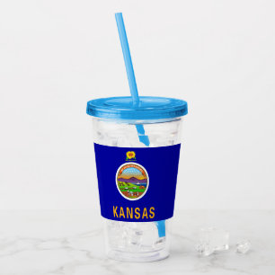 Copo De Acrílico Tumbler acrílico patriótico com a bandeira de