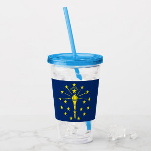 Copo De Acrílico Tumbler acrílico patriótico com a bandeira de