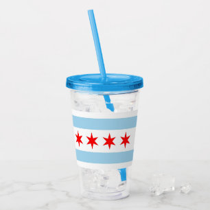 Copo De Acrílico Tumbler acrílico patriótico com a bandeira de