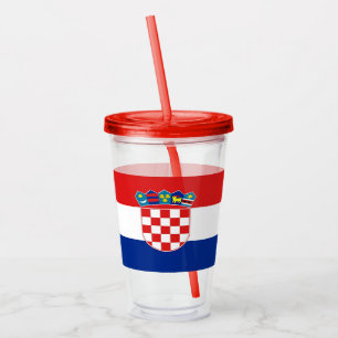 Copo De Acrílico Tumbler acrílico patriótico com a bandeira de