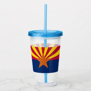 Copo De Acrílico Tumbler acrílico patriótico com bandeira da