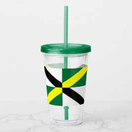 Copo De Acrílico Tumbler Acrílico Patriótico com bandeira de Monter