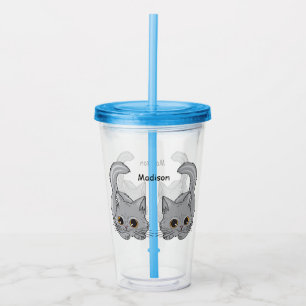 Copo De Acrílico Tumbler bonito conhecido feito sob encomenda do