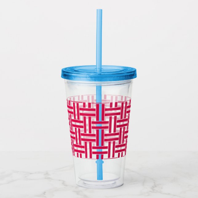 Copo De Acrílico Tumbler com palha (Frente)