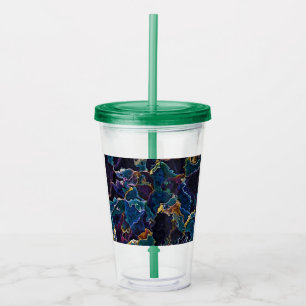 Copo De Acrílico Tumbler de acrílico com manchas de óleo