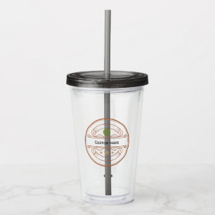 Copo De Acrílico Tumbler de Acrílico com Nome Personalizado