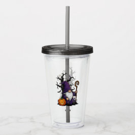 Copo De Acrílico Tumbler de Acrílico Gnome de Halloween