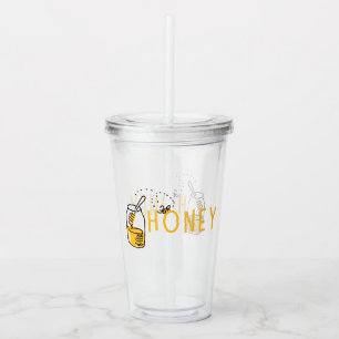 Copo De Acrílico Tumbler de Acrílico Mel