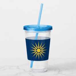 Copo De Acrílico Tumbler de Acrílico Patriótico com a bandeira da M