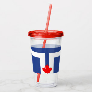 Copo De Acrílico Tumbler de Acrílico Patriótico com a bandeira de T