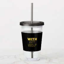 Tumbler de acrílico preto