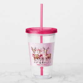 Copo De Acrílico Tumbler de Natal de Feriado