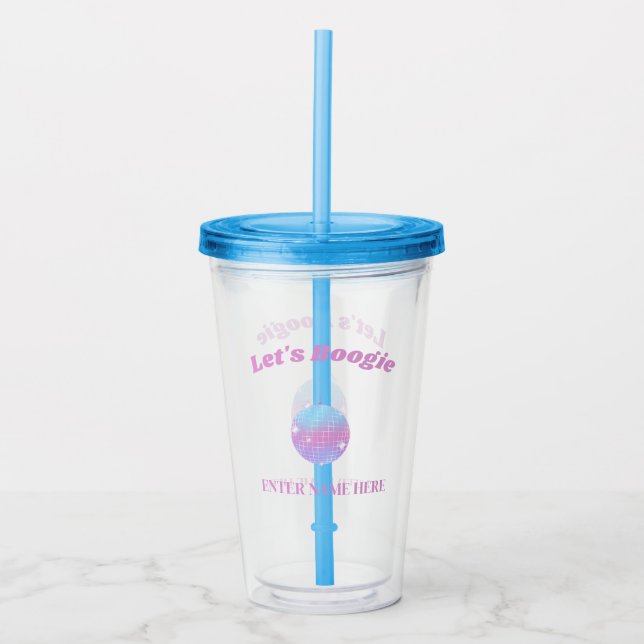 Copo De Acrílico Tumbler de Nome Personalizado da Última Festa de s (Frente)
