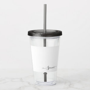 Copo De Acrílico Tumbler de nome personalizado personalizado