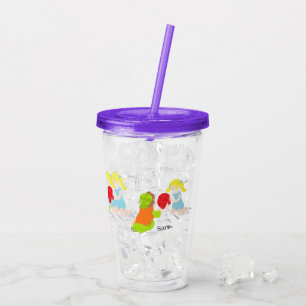Copo De Acrílico Tumbler: Dia da Praia