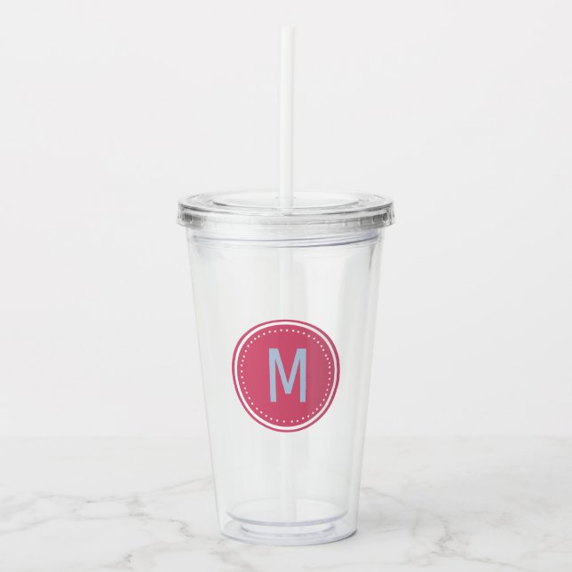 Copo De Acrílico Tumbler MONOGRAM (Frente)