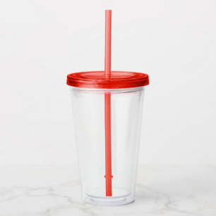 Copo De Acrílico Tumbler & palha acrílicos