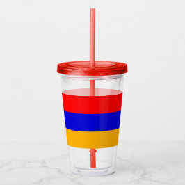 Copo De Acrílico Tumbler Patriótico Acrílico com bandeira da Armêni