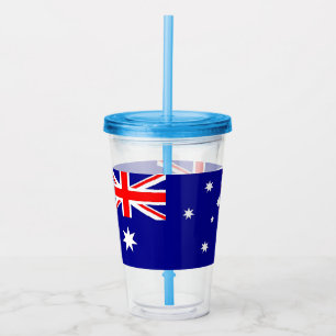 Copo De Acrílico Tumbler Patriótico Acrílico com bandeira da Aust