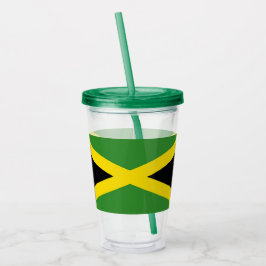 Copo De Acrílico Tumbler Patriótico Acrílico com bandeira da Jamaic