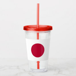 Copo De Acrílico Tumbler Patriótico Acrílico com bandeira do Japão