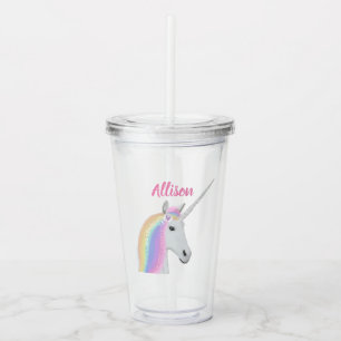 Copo De Acrílico Tumbler personalizado acrílico cor-de-rosa Unicó