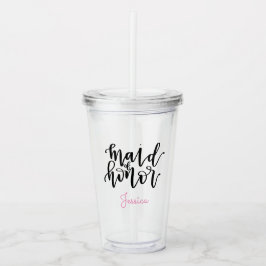 Copo De Acrílico Tumbler personalizado do acrílico da madrinha de