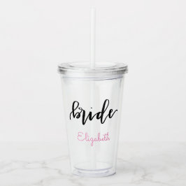 Copo De Acrílico Tumbler personalizado do acrílico da noiva