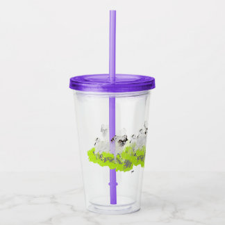 Copo De Acrílico Tumbler: Pug Pequeno Doce