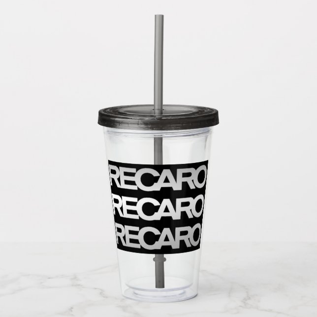 COPO DE ACRÍLICO TUMBLER RECARRO (Frente)