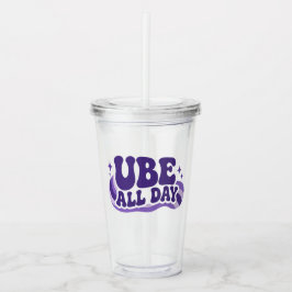 Copo De Acrílico Tumbler Ube O Dia Todo