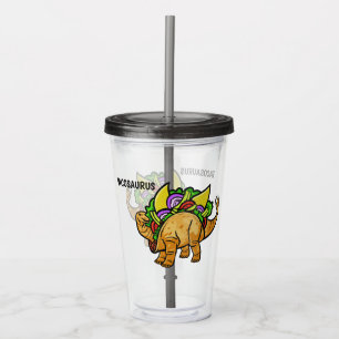Copo De Acrílico Tumblers personalizados engraçados do TACOSAURUS