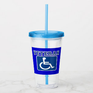 Copo De Acrílico Veterano deficiente