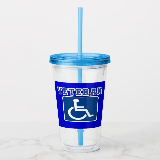 Copo De Acrílico Veterano deficiente (Frente)