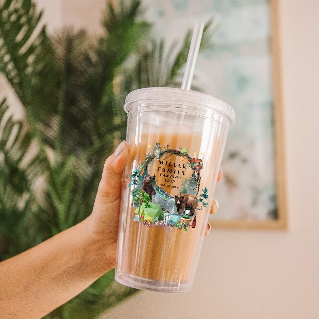 Copo De Acrílico Viagem Personalizada de Campanha de Reunião Famili (Criador carregado)