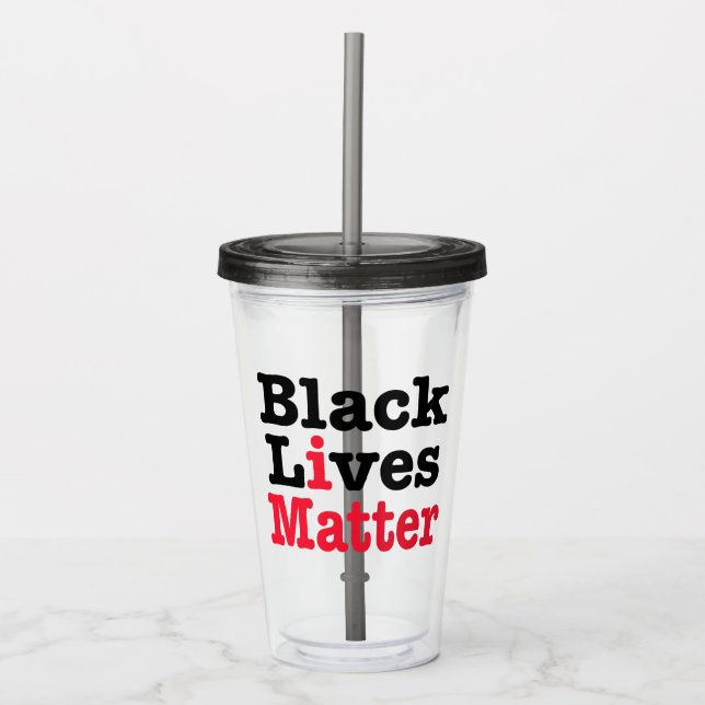 Copo De Acrílico Vidas Negras Importam (Frente)