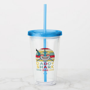 Copo De Acrílico Vintage Pai Shark "Doo Doo Doo"
