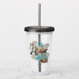 Copo De Acrílico Western Horse 
