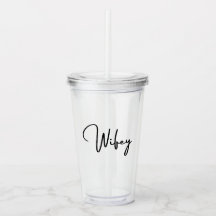 Wifey Tumbler 16oz, Limpo